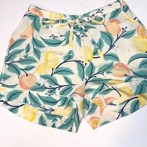 Tabitha Webb women's pajama shorts featuring a fruit print small
